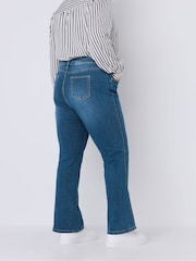 Evans Curve Fit Bootcut Blue Jeans - Image 2 of 4
