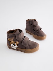 Brown Tiger Wide Fit (G) Warm Lined Touch Fastening Boots - Image 1 of 6