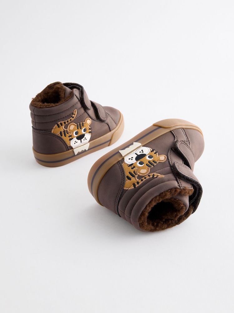 Brown Tiger Wide Fit (G) Warm Lined Touch Fastening Boots - Image 2 of 6