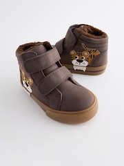 Brown Tiger Wide Fit (G) Warm Lined Touch Fastening Boots - Image 4 of 6