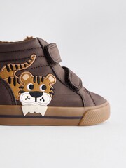 Brown Tiger Wide Fit (G) Warm Lined Touch Fastening Boots - Image 6 of 6
