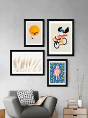 East End Prints Black Monkey Bananas Framed Art Print - Image 3 of 3