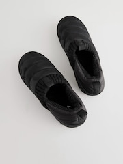 Black Padded Close Back Slippers - Image 2 of 6