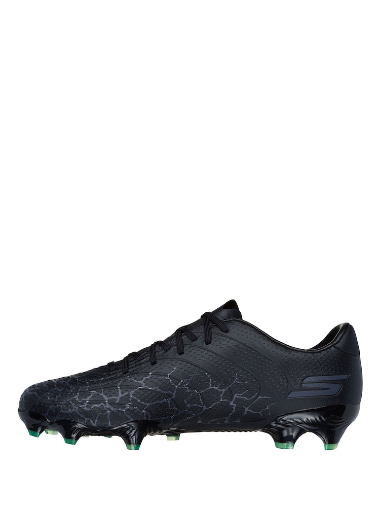 Skechers Silver/Black Gold Firm Ground Football Boots - Image 2 of 5