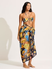 Seafolly Blue Ciao Bella Sarong - Image 3 of 7