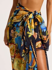 Seafolly Blue Ciao Bella Sarong - Image 4 of 7