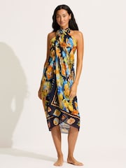 Seafolly Blue Ciao Bella Sarong - Image 5 of 7