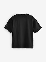 Black Unlimited Relaxed Fit Short Sleeve Graphic 100% Cotton T-Shirt (3-16yrs) - Image 2 of 5