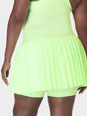 Sweaty Betty Matcha Green Power Match Point Pleat Tennis Skort - Image 5 of 8