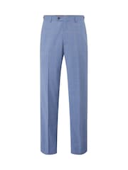 Skopes Pale Blue Tailored Fit Fontelo Check Suit: Trousers - Image 3 of 4