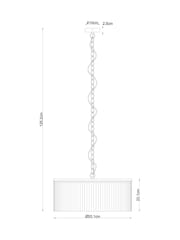 Grey Camford 3 Light Chandelier Light Fitting - Image 6 of 6