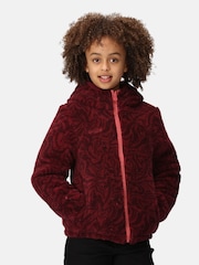 Regatta Red Shower Resistant Girls Kyrell Reversible Jacket - Image 6 of 10