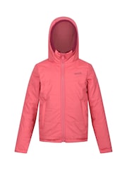Regatta Red Shower Resistant Girls Kyrell Reversible Jacket - Image 7 of 10