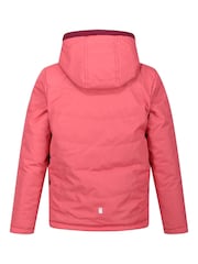Regatta Red Shower Resistant Girls Kyrell Reversible Jacket - Image 8 of 10