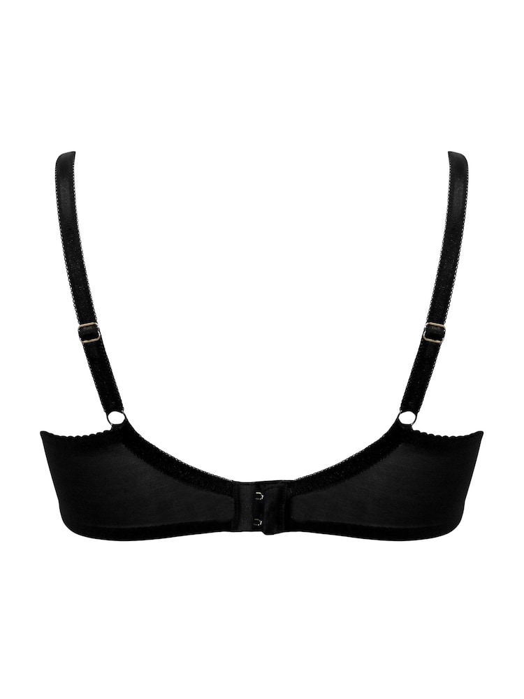 Черный - Pour Moi Fleur Underwired Balconette Bra - Изображение 4 из 4
