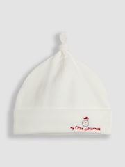 Gorro de bebé con diseño navideño de "My First Christmas"de JoJo Maman Bébé - Imagen 1 de 3