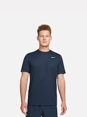 Nike Navy/Silver Dri-FIT Legend Training T-Shirt - Image 1 of 8