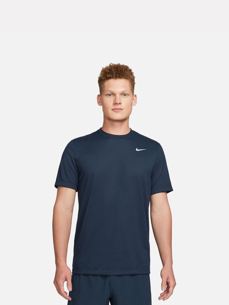 Nike Navy/Silver Dri-FIT Legend Training T-Shirt - Image 1 of 8