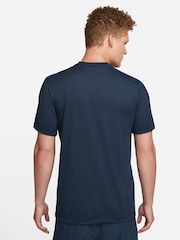 Nike Navy/Silver Dri-FIT Legend Training T-Shirt - Image 2 of 8