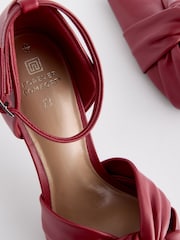 Red Forever Comfort® Standard/Wide Fit Leather Knot Point Toe Heel Court Shoes - Image 10 of 10