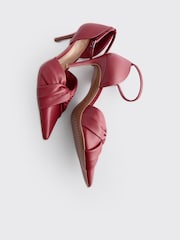 Red Forever Comfort® Standard/Wide Fit Leather Knot Point Toe Heel Court Shoes - Image 7 of 10