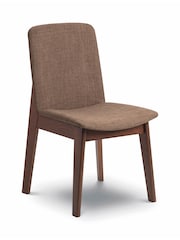 Julian Bowen Walnut Kensington Dining Chairs Set Of 2 - Image 4 of 6