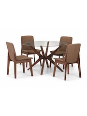 Julian Bowen Walnut Kensington Dining Chairs Set Of 2 - Image 6 of 6