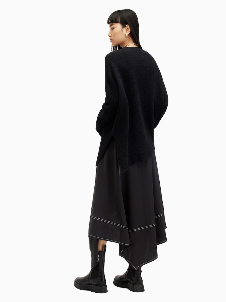 AllSaints Black Agnes Skirt - Image 2 of 7