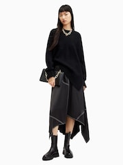 AllSaints Black Agnes Skirt - Image 4 of 7