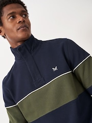 Crew Clothing Lightweight Chest Stripe Padstow Sweatshirt - Image 3 of 4