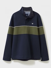 Crew Clothing Lightweight Chest Stripe Padstow Sweatshirt - Image 4 of 4