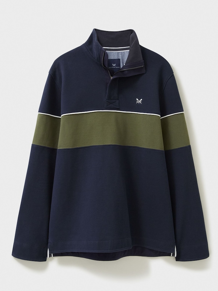 Crew Clothing Lightweight Chest Stripe Padstow Sweatshirt - Image 4 of 4