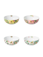 Designers Guild Ikebana Damask Cereal Bowls Set Of 4 - Image 1 of 6