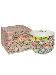 Designers Guild Ikebana Damask Cereal Bowls Set Of 4 - Image 2 of 6