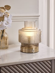 Lipsy Brass USB Rechargable Table Lamp - Image 1 of 5