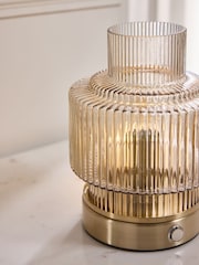 Lipsy Brass USB Rechargable Table Lamp - Image 3 of 5