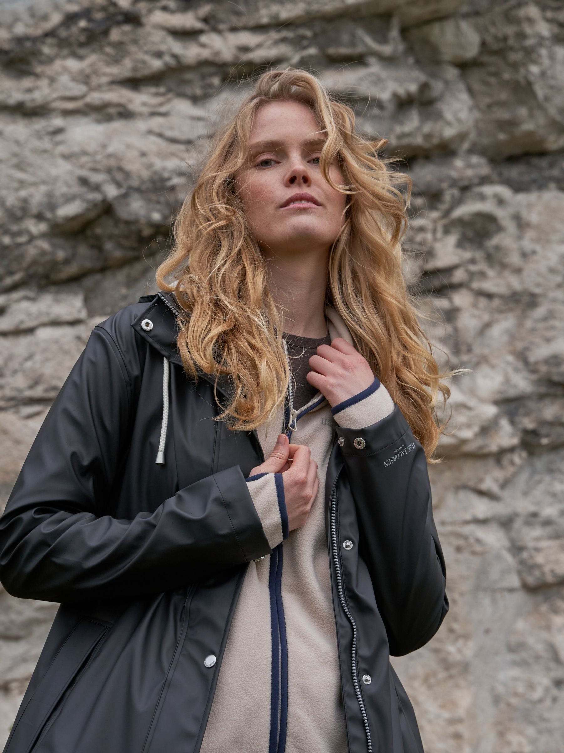 Buy Ilse Jacobsen Black Straight Fit Lightweight Waterproof Rain