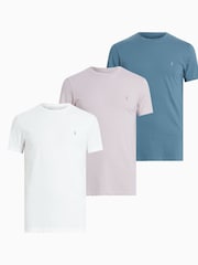 AllSaints Purple Tonic Crew Neck T-Shirts 3 Pack - Image 1 of 7