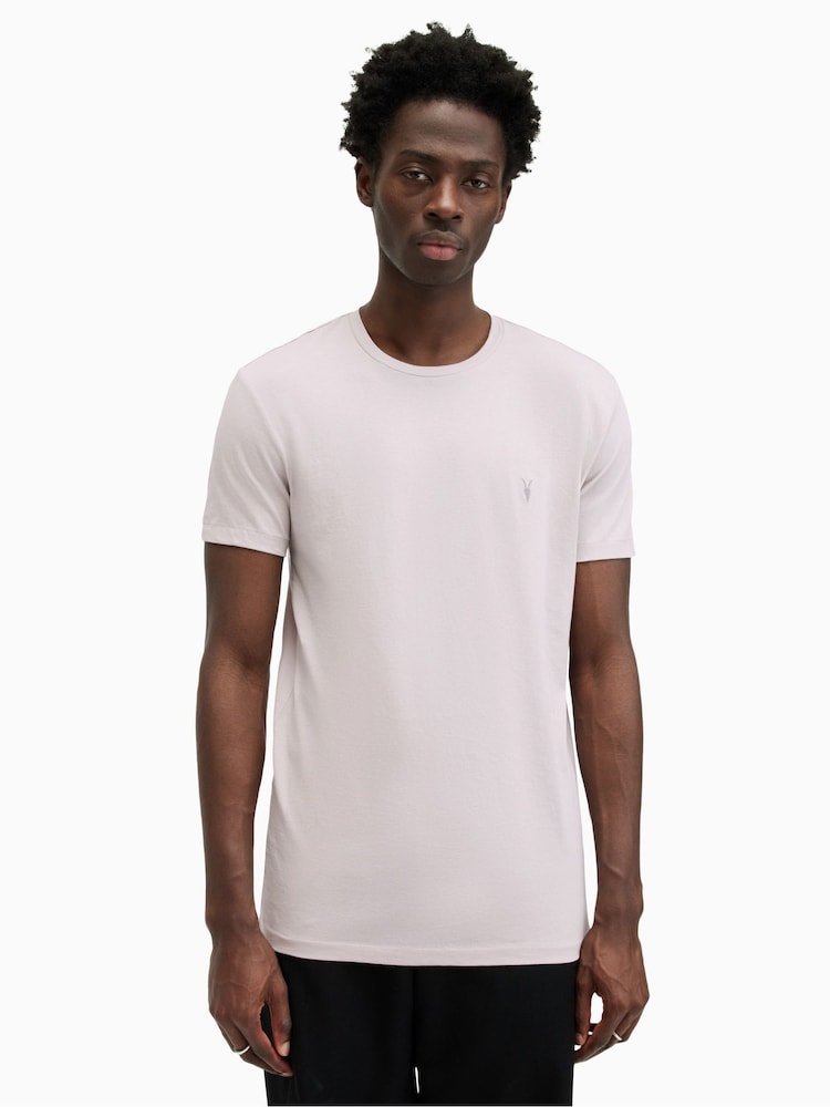 AllSaints Purple Tonic Crew Neck T-Shirts 3 Pack - Image 4 of 7