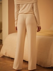 B by Ted Baker Ribbed Wide Leg Lounge Trousers - Image 2 of 7