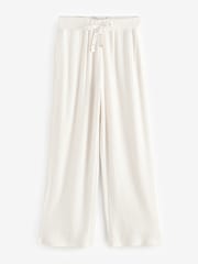 B by Ted Baker Ribbed Wide Leg Lounge Trousers - Image 4 of 7