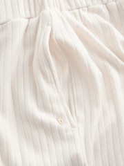 B by Ted Baker Ribbed Wide Leg Lounge Trousers - Image 6 of 7