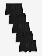 Black Boxer Short Briefs 5 Pack (2-16yrs) - Image 1 of 8
