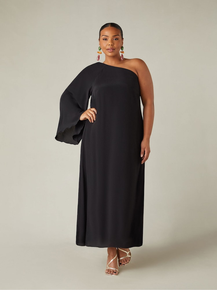 Live Unlimited Curve One Shoulder Maxi Dress - Изображение 1 из 6