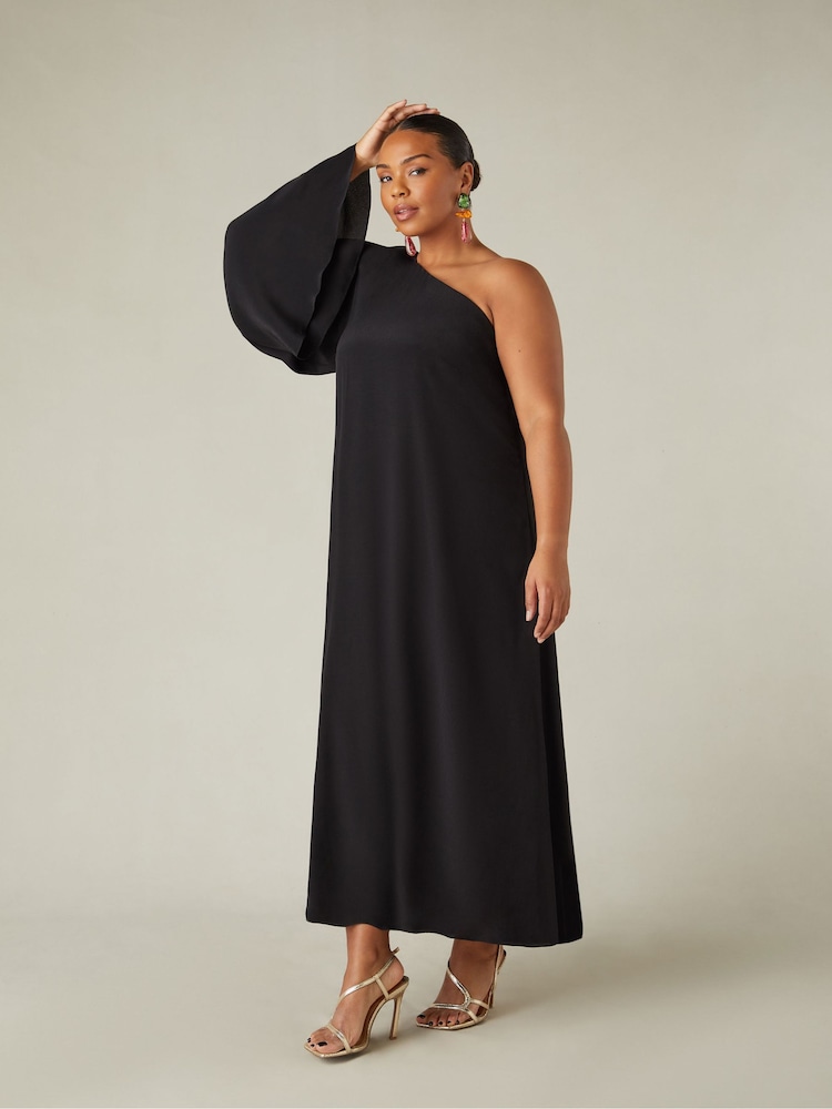 Live Unlimited Curve One Shoulder Maxi Dress - Изображение 2 из 6