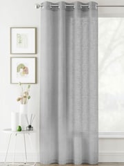 Enhanced Living Silver Crete Pair Of Voile Panels - Image 1 of 3