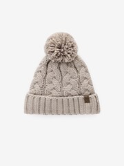 Neutral Cable Knit Pom Hat (1-16yrs) - Image 1 of 2