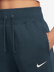 Nike Navy Phoenix Fleece High Waisted Wide Leg Joggers - Image 3 of 3
