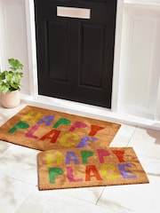 Brown Happy Place Slogan Doormat - Image 4 of 6
