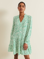 Phase Eight Green Petite Penele Swing Dress - Image 1 of 7